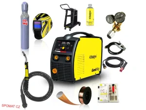 KOWAX® Svářecí invertor GeniMig® 220LCD SET4a (MIG/MAG/MMA)