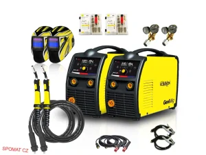 KOWAX® Svářecí invertor GeniMig® 220LCD SET2a (MIG/MAG/MMA)