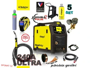 KOWAX® Svářecí invertor GeniMig® 240DP SET5 (MIG/MAG/LiftTIG/MMA)